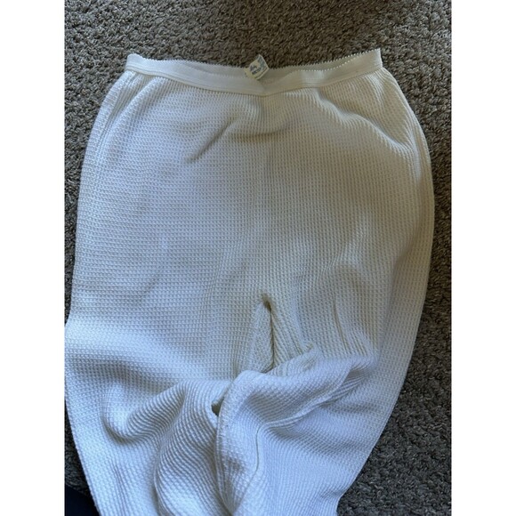 Vintage Lady Arctex Waffle Knit Thermal Pants Medium Cozy Cabincore Loungewear - Picture 13 of 13
